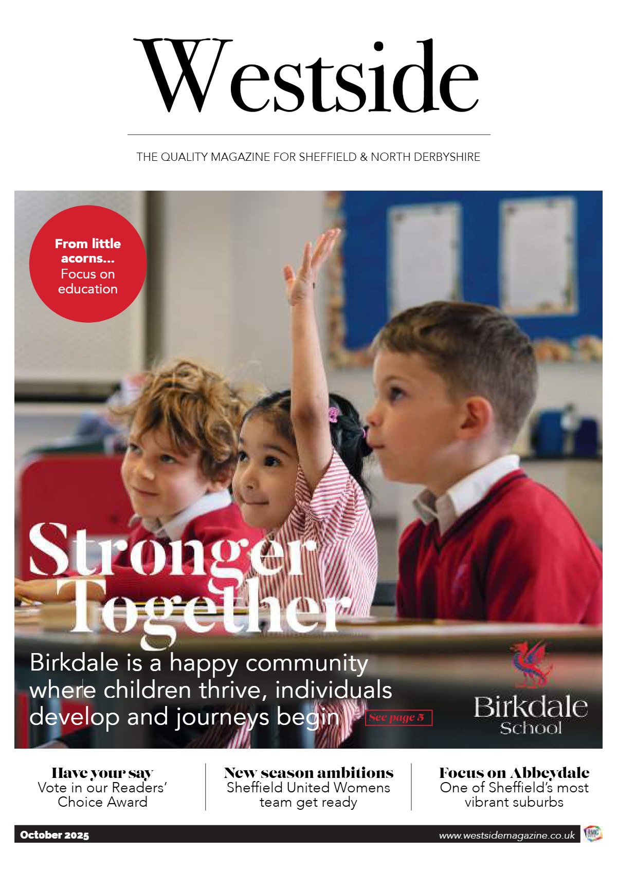 Westside Magazine cover, October 2025